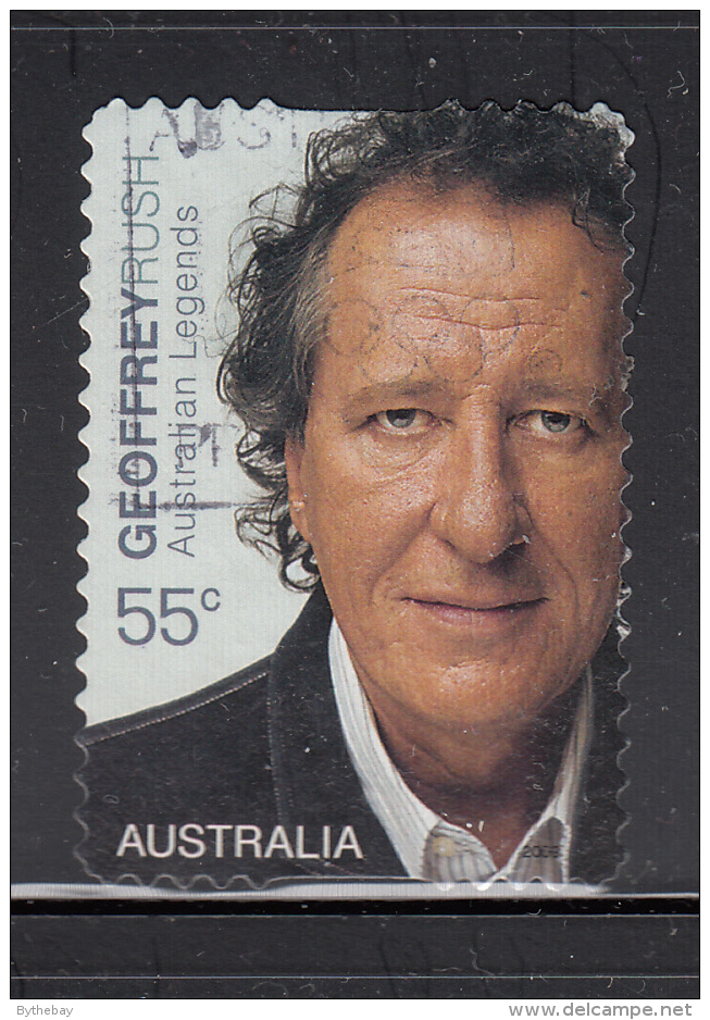 Australia 2009 Used Scott #3018 55c Geoffrey Rush - Oscar Winners - Self-adhesive - Oblitérés