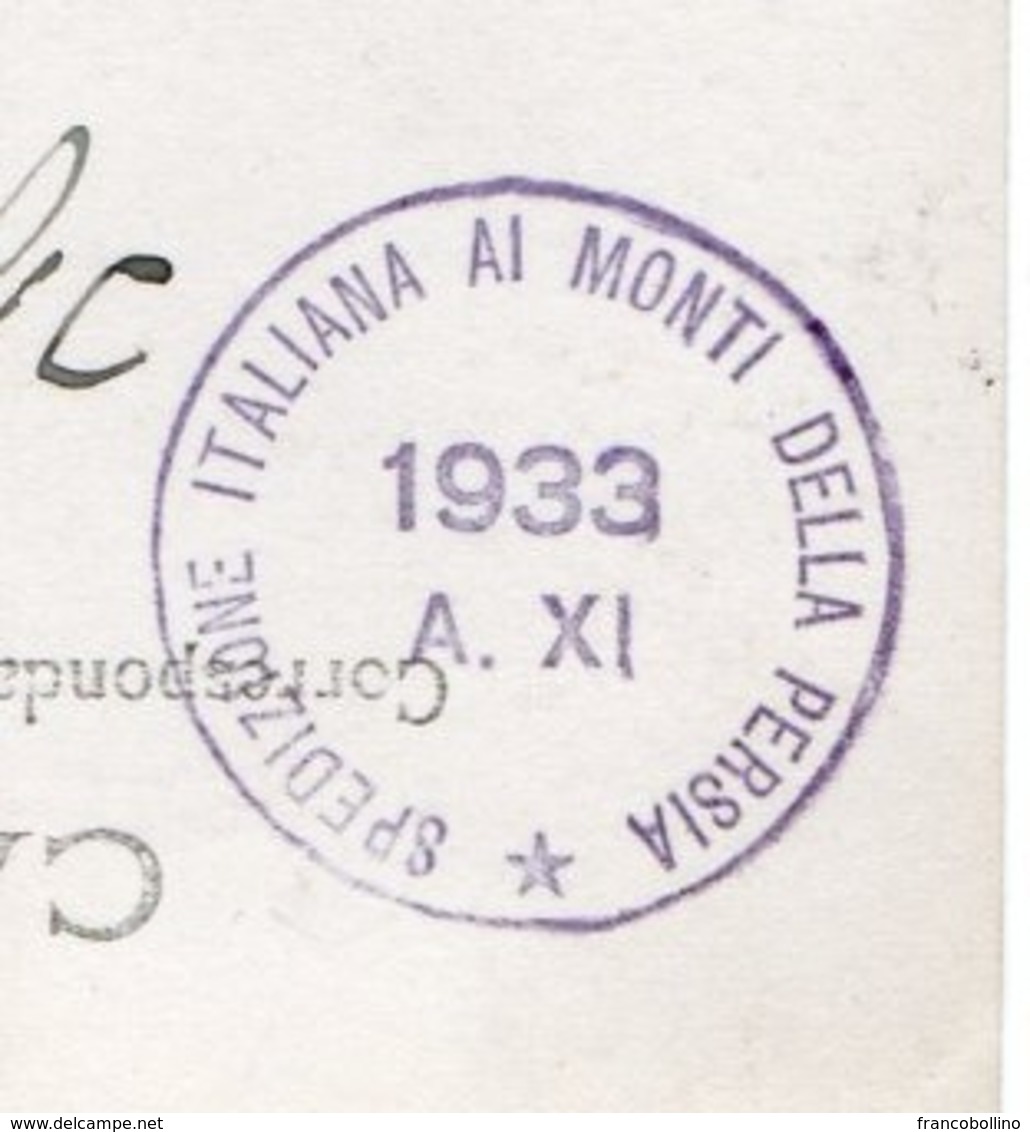 IRAN / MOUNTAINEERING-1933 SPEDIZIONE ITALIANA AI MONTI DELLA PERSIA / ITALIAN EXPEDITION / AUTOGRAPHS - Iran