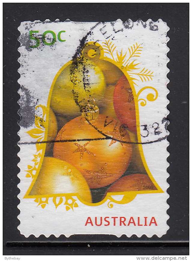Australia 2009 Used Scott #3187 55c Ornaments In Bell - Christmas - Self Adhesive - Usados
