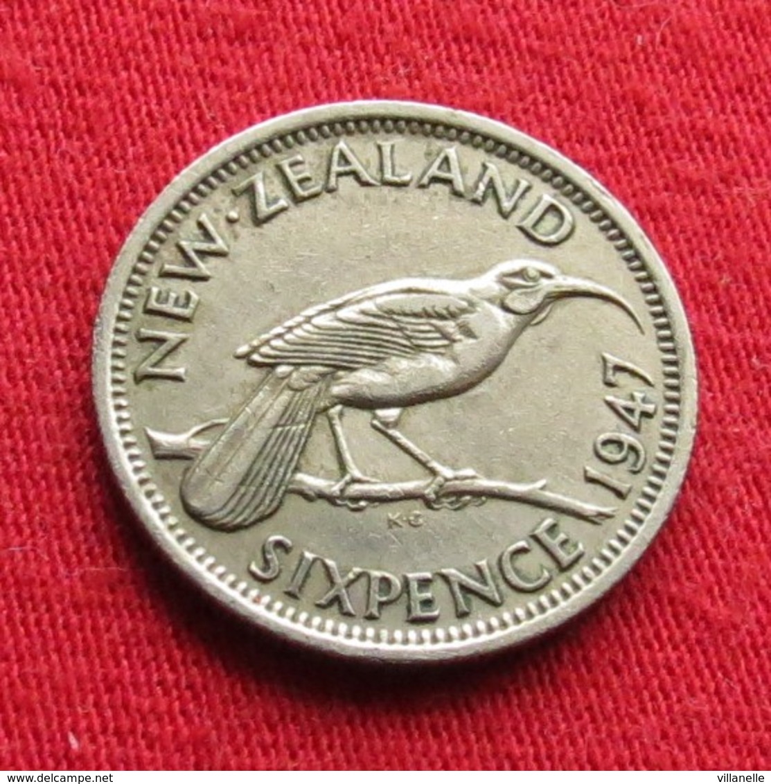 New Zealand 6 Six Pence 1947 KM# 8a Lt 210   Nova Zelandia Nuova Zelanda Nouvelle Zelande - Nouvelle-Zélande