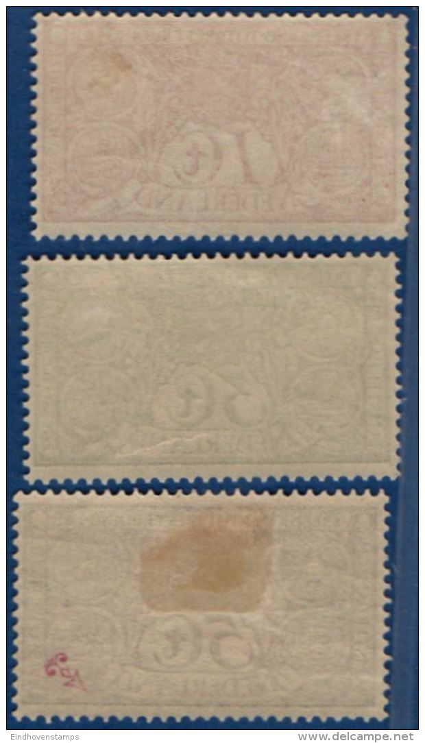 Netherlands 1906, Anti Tuberculosis Series =3 Values MH - - Unused Stamps