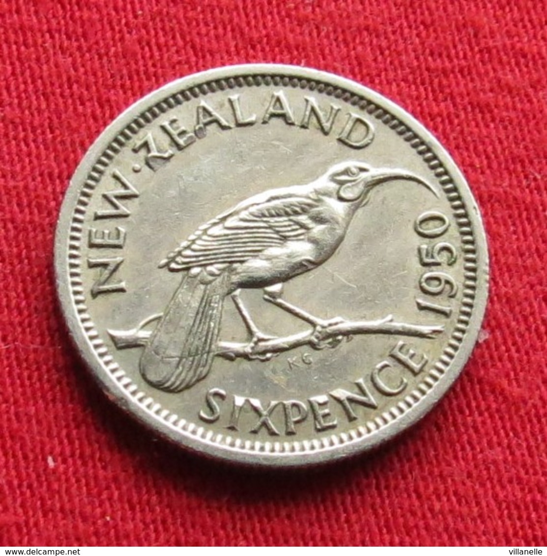 New Zealand 6 Pence 1950 KM# 16  Nova Zelandia Nuova Zelanda Nouvelle Zelande - Nouvelle-Zélande