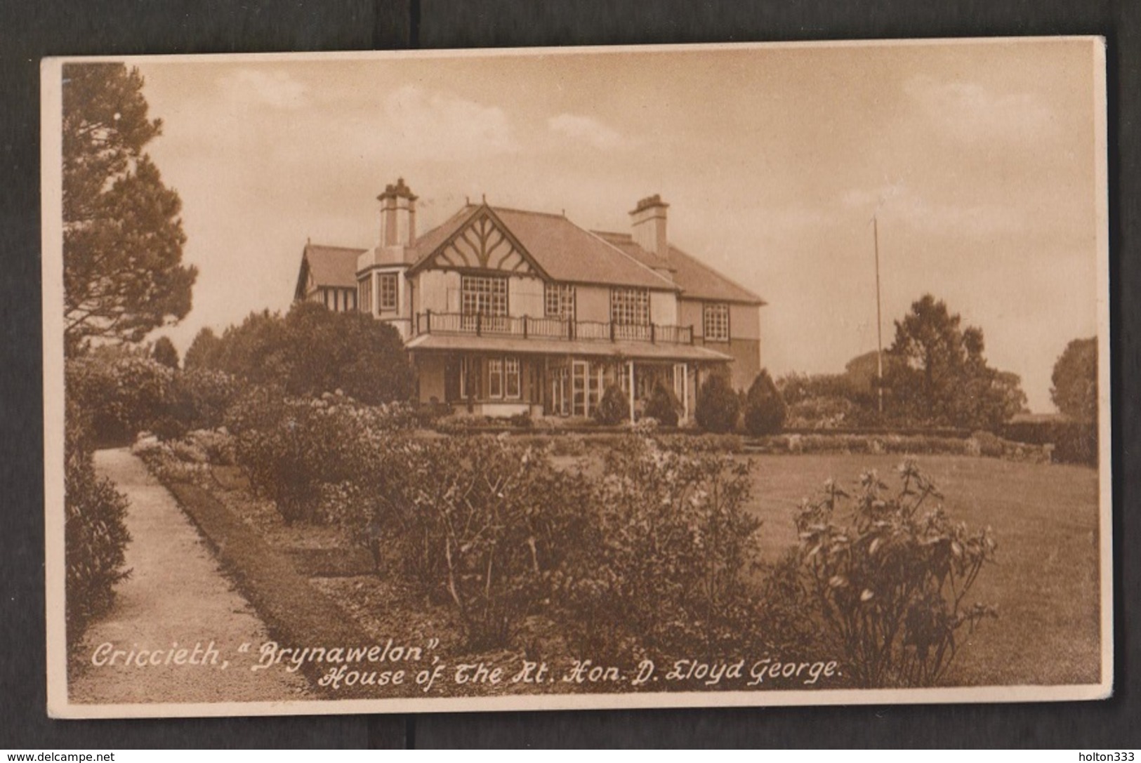 Brynawelon - Home Of Prime Minister George Criccieth, Wales - Unused - Zu Identifizieren