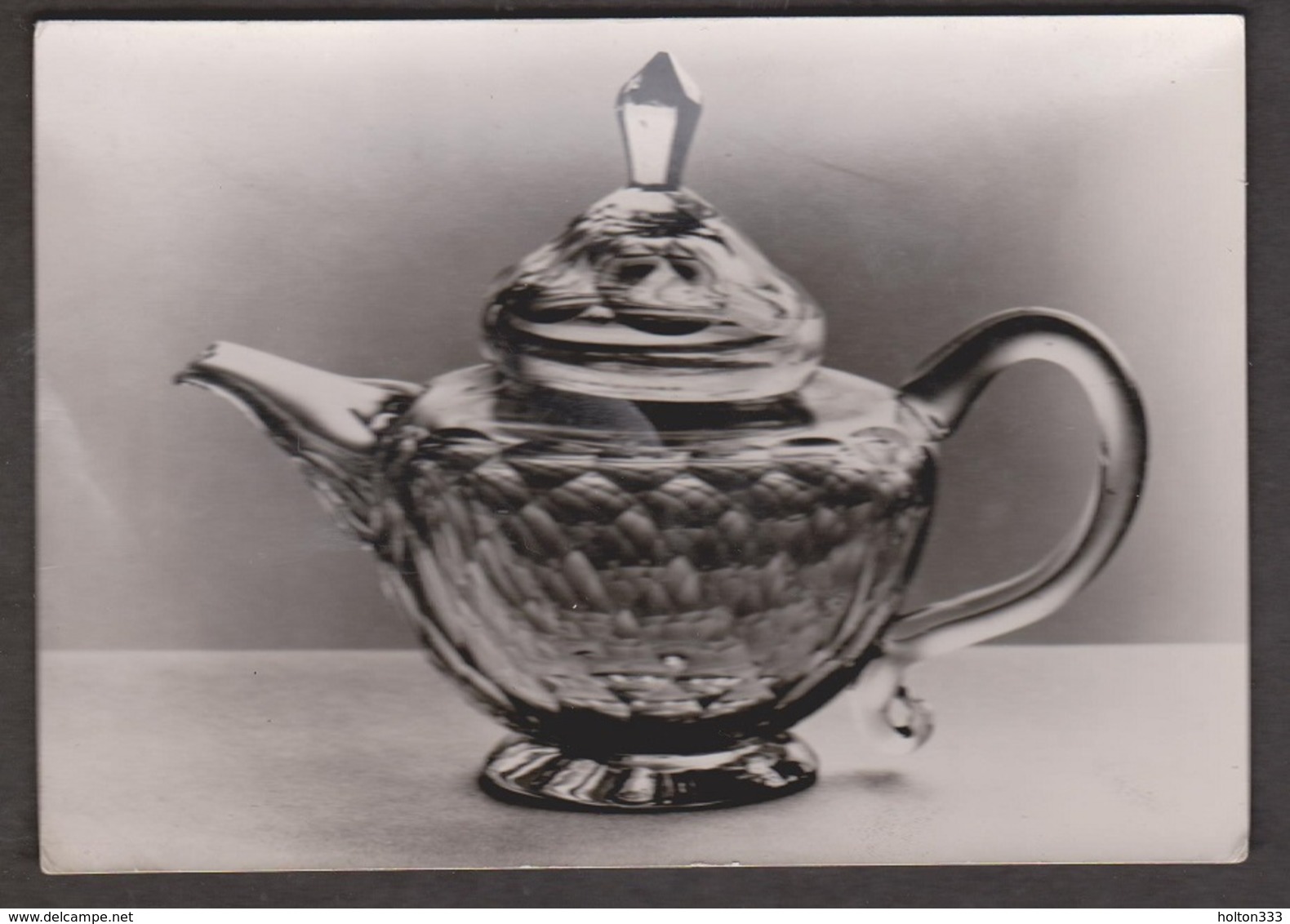 Cut Glass English Teapot Victor & Albert Museum - Unused - Real Photo - Museum