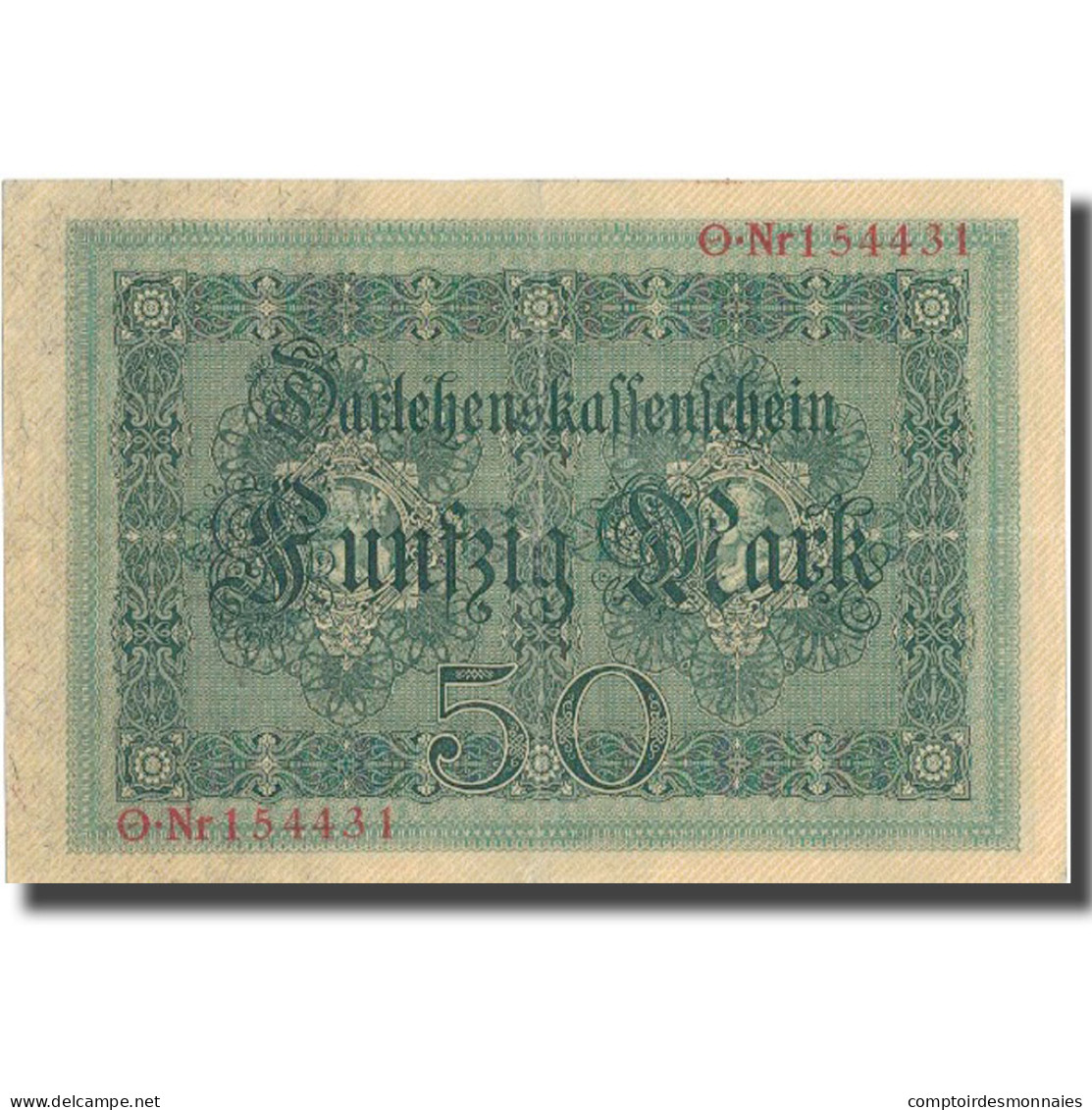 Billet, Allemagne, 50 Mark, 1914, 1914-08-05, KM:49a, TTB - 50 Mark