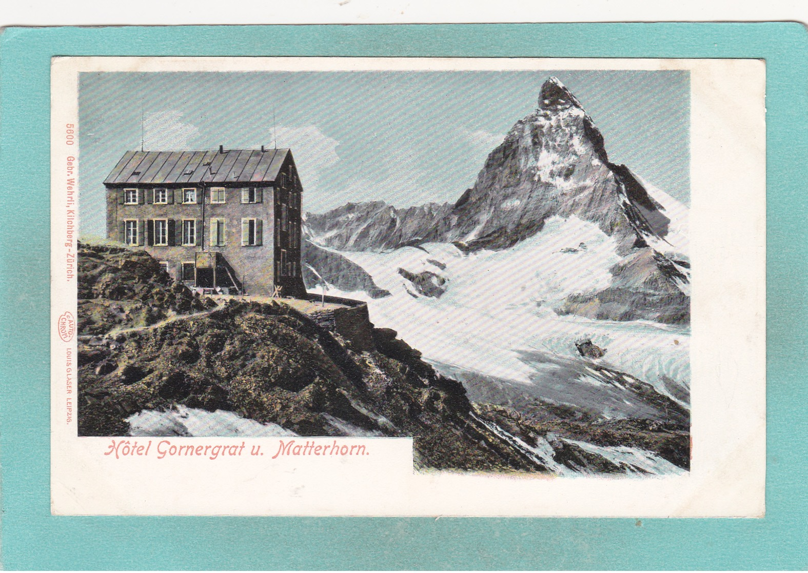 Old Postcard Of Hotel Gornergrat U Matterhorn Switzerland,N16. - Matt