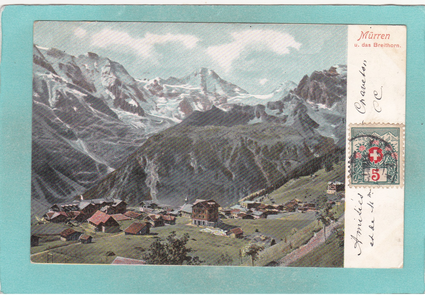 Old Postcard Of Mürren, Berne, Switzerland ,N16. - Berne