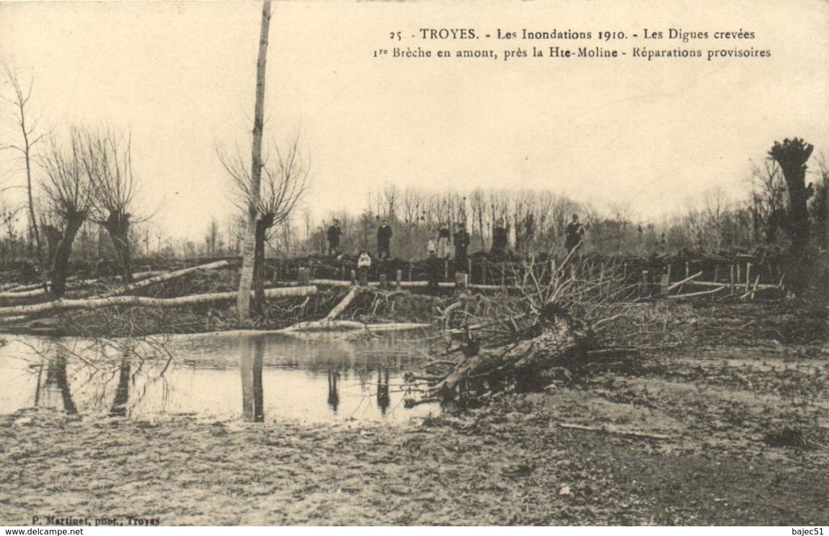 1 Cpa Troyes "inondation Janvier 1910" - Troyes