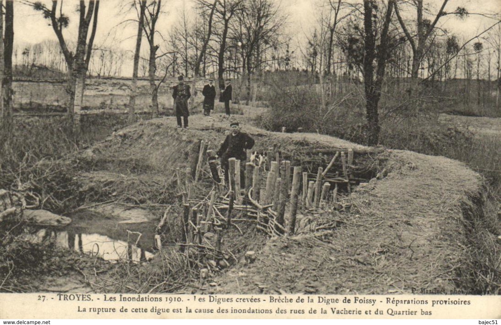 1 Cpa Troyes "inondation Janvier 1910" - Troyes