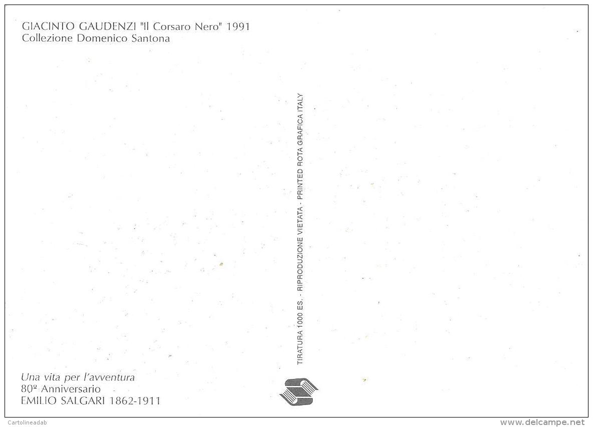 [MD2076] CPM - EMILIO SALGARI 80° ANNIVERSARIO DELLA MORTE 1962/1911 - IL CORSARO NERO - NV - Altri & Non Classificati