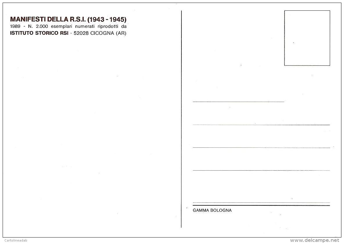 [MD2087] CPM - RIPRODUZIONE BOCCASILE MANIFESTI DELLA R.S.I.- NV - Altri & Non Classificati