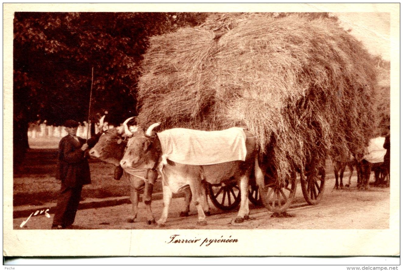 N°63730 -cpa Le Terroir Pyrénéen- Un Attelage Paysan- - Attelages