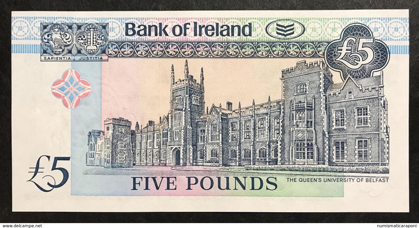 Northern Ireland Bank Of Ireland 5 Pounds 1990 Fds Numeri Bassi Serie A000281 LOTTO 2052 - Irland