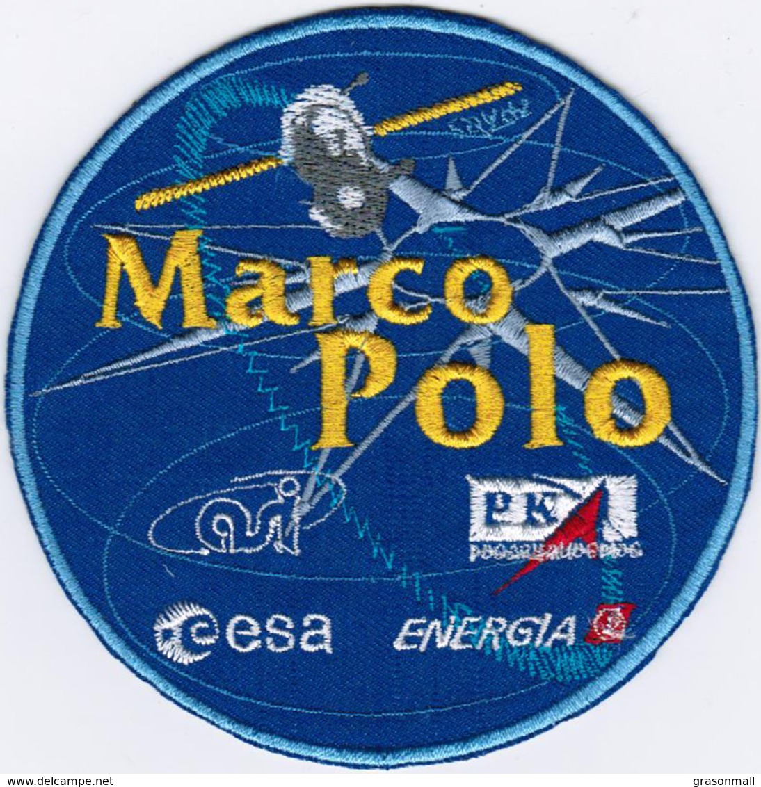 Human Space Flights Soyuz TM-34 Marcopolo TM-33 Uran Russia Iron On Embroidered Patch - Patches