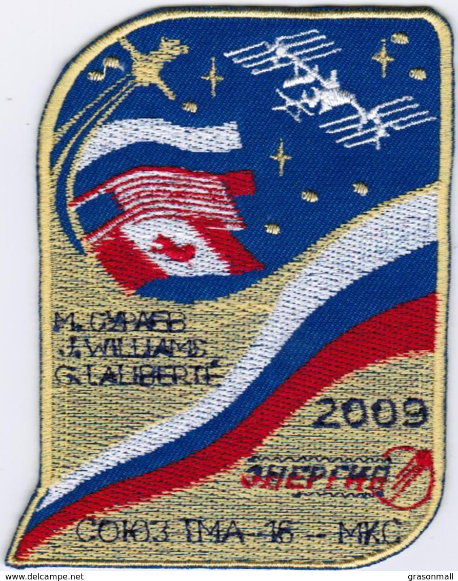 Human Space Flights Soyuz TMA-16 #2 Cepheus Russia Iron On Embroidered Patch - Patches