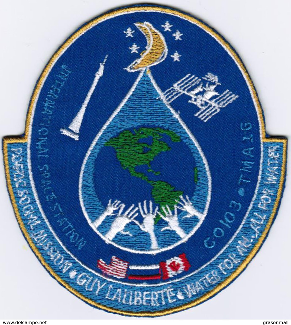 Human Space Flights Soyuz TMA-16 Laliberte Guy Cepheus Russia Iron On Embroidered Patch - Patches