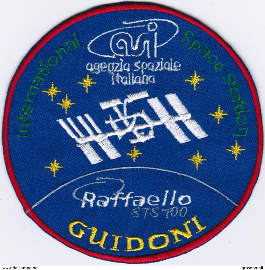 Human Space Flights STS-100 Guidoni Umberto Endeavour (16) USA Iron On Embroidered Patch - Patches