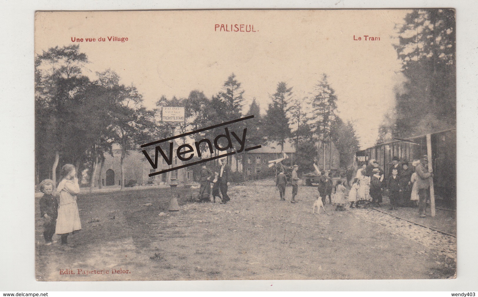 Paliseul (tram à Vapeur Animée - Une Vue Du Village) - Paliseul
