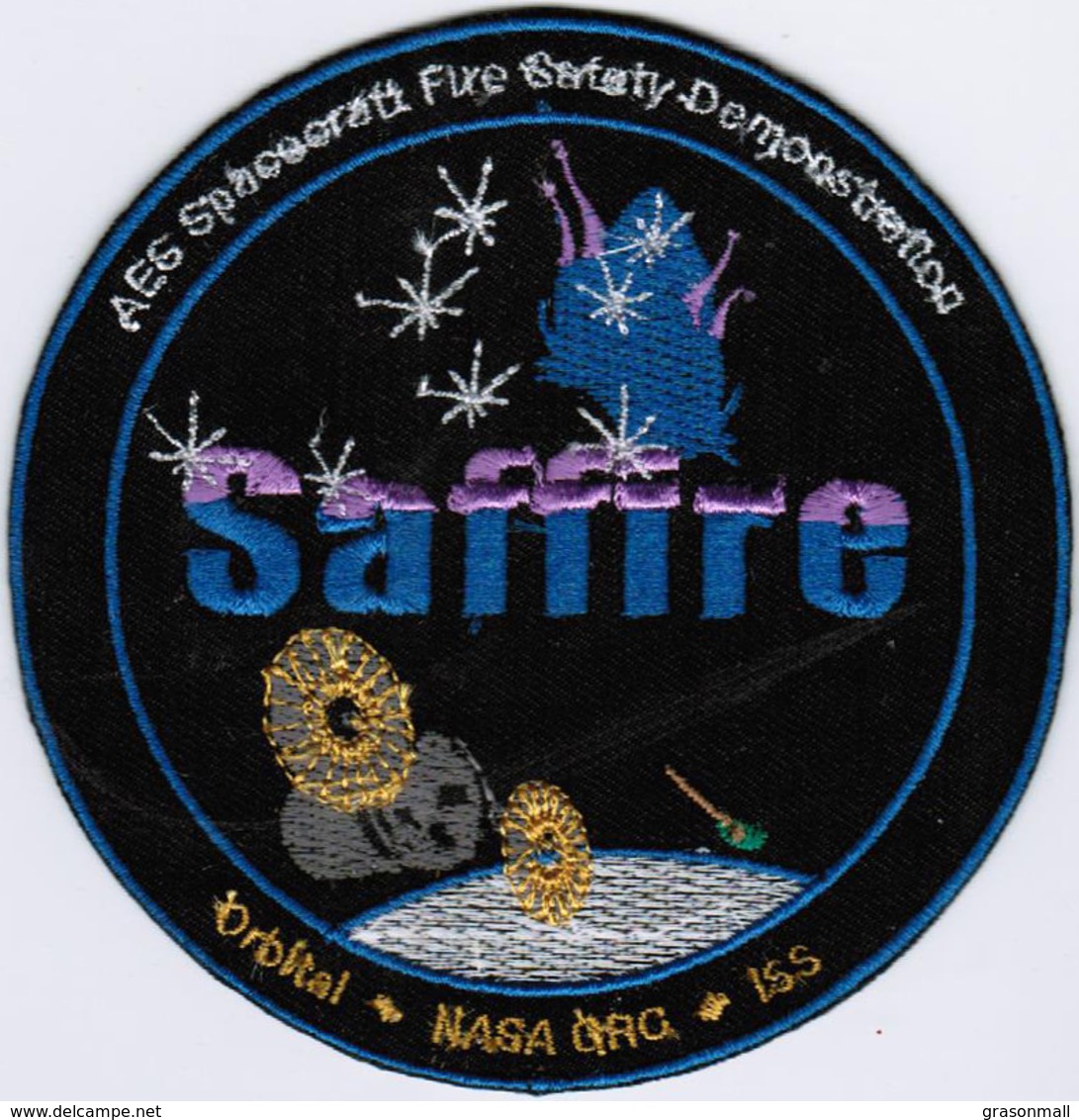 ISS Expedition 52 Saffire International Space Station Iron On Embroidered Patch - Patches