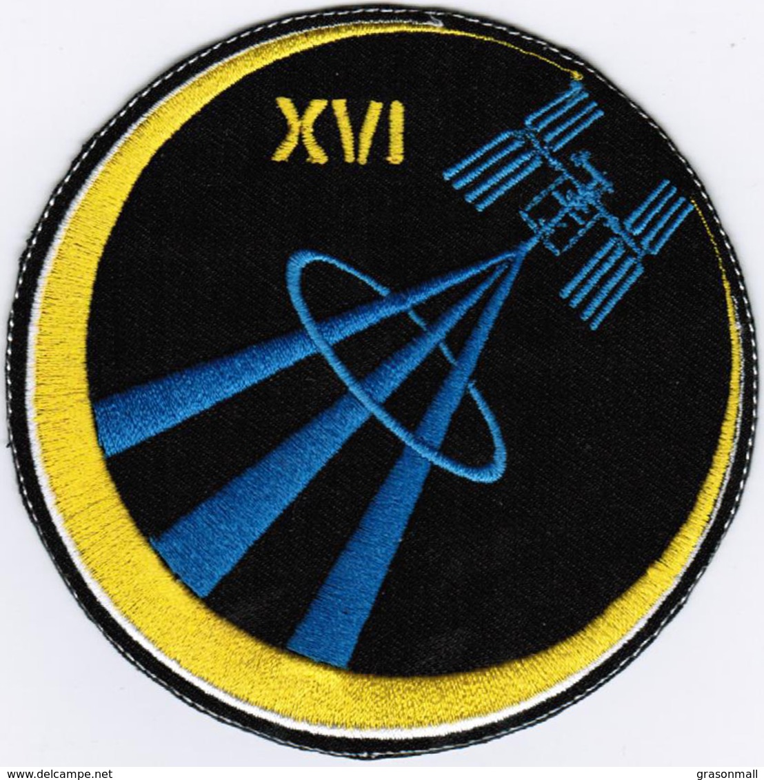 ISS Expedition 16 #NoWords International Space Station Iron On Embroidered Patch - Patches