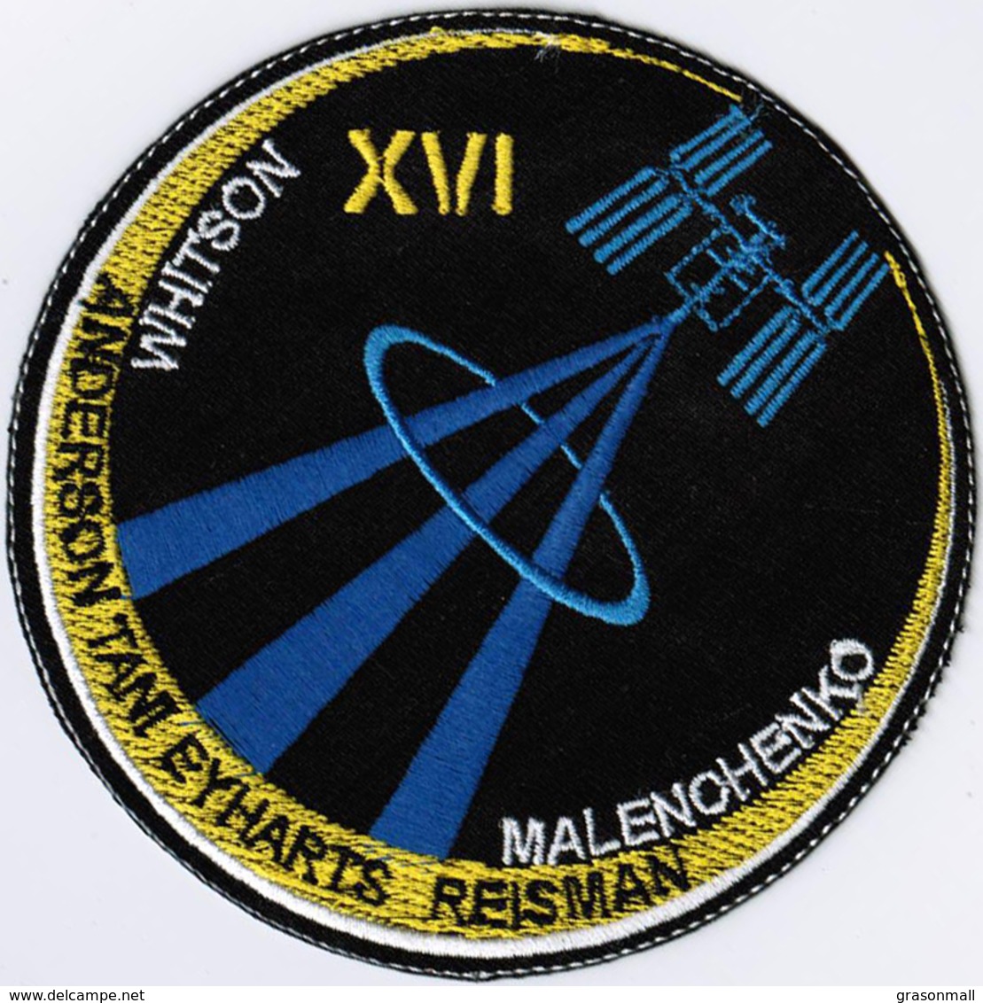 ISS Expedition 16 #Words International Space Station Iron On Embroidered Patch - Patches