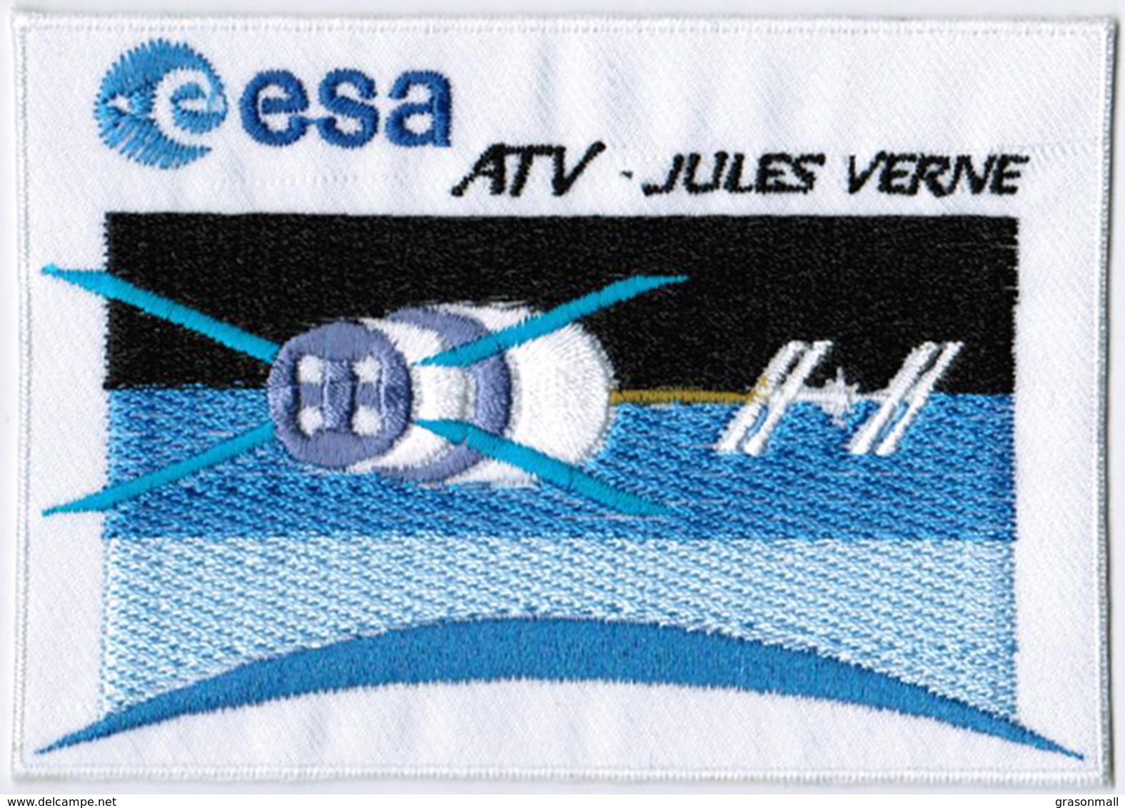 ISS Expedition 16 ATV International Space Station Iron On Embroidered Patch - Patches