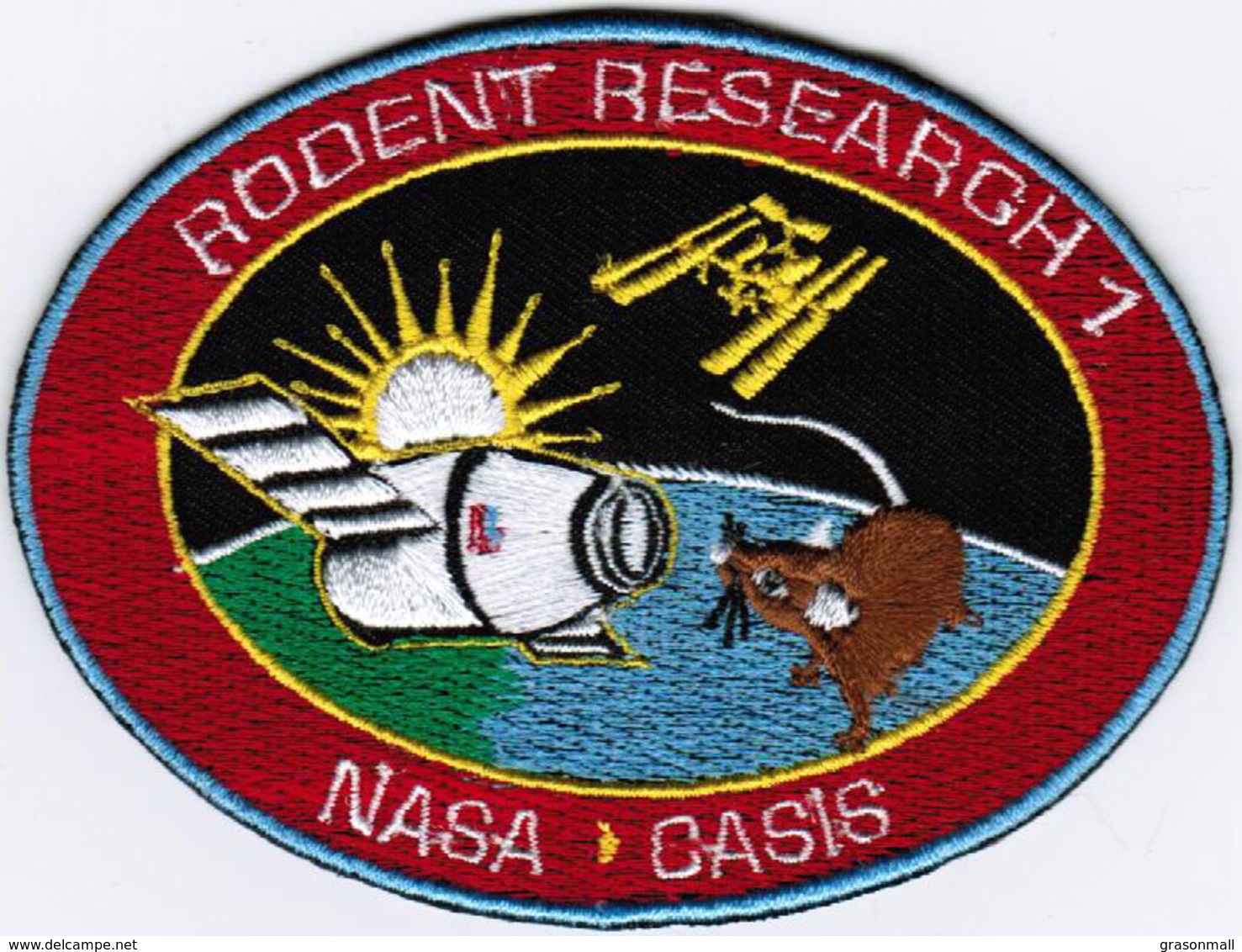 ISS Expedition 41 Dragon SPX-4 Rodent International Space Station Iron On Patch - Patches