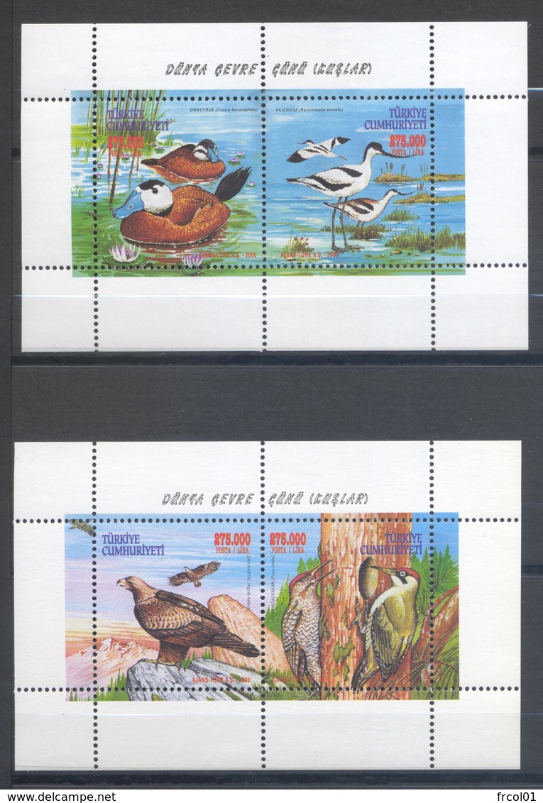 Turquie, Yvert 2949/2952, Scott 2763&2764, MNH - Unused Stamps