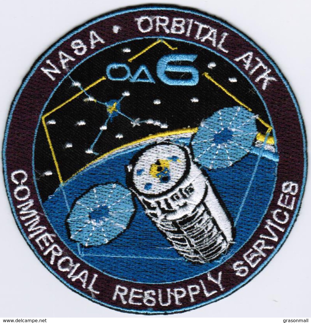 ISS Expedition 47 Cygnus OA-6 Nasa International Space Station Iron On Embroidered Patch - Patches