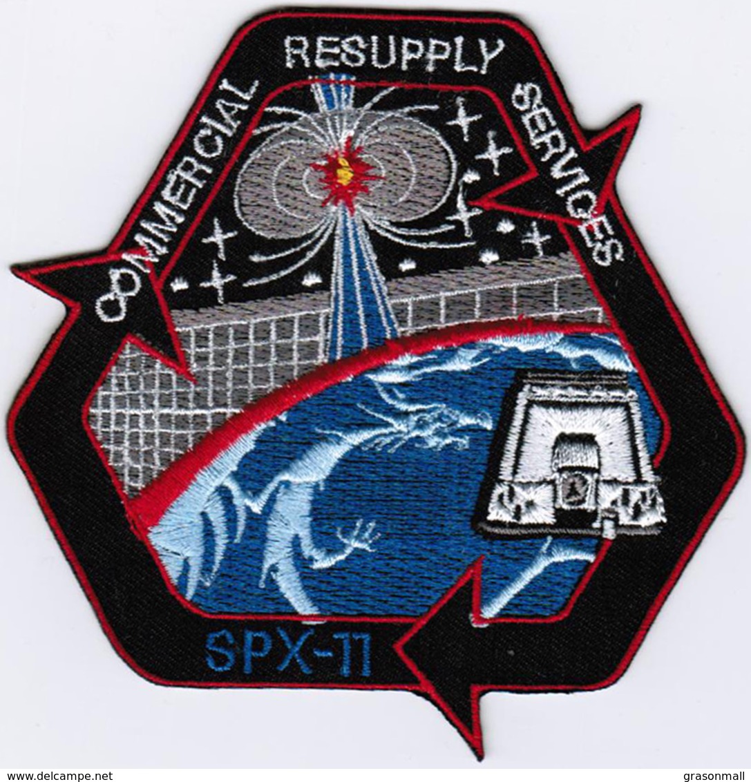 ISS Expedition 52 Dragon SPX-11 NASA International Space Station Iron On Patch - Patches