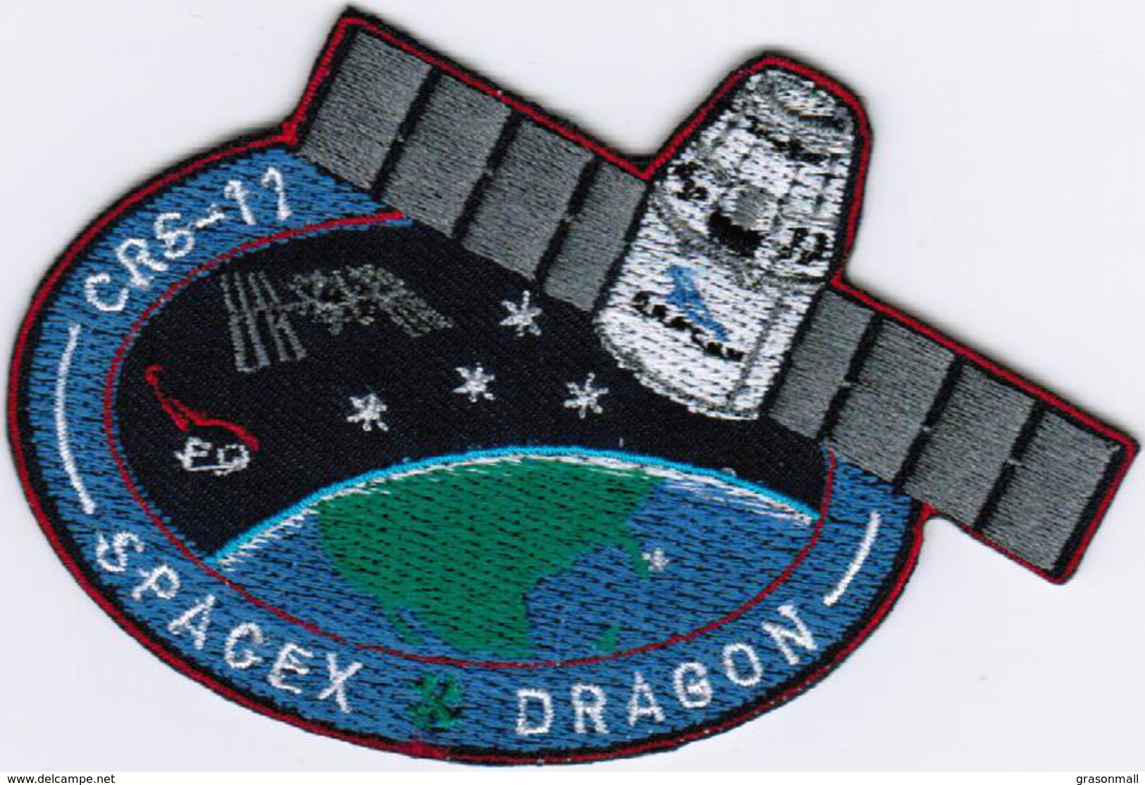 ISS Expedition 52 Dragon SPX-11 Spacex International Space Station Iron On Patch - Patches