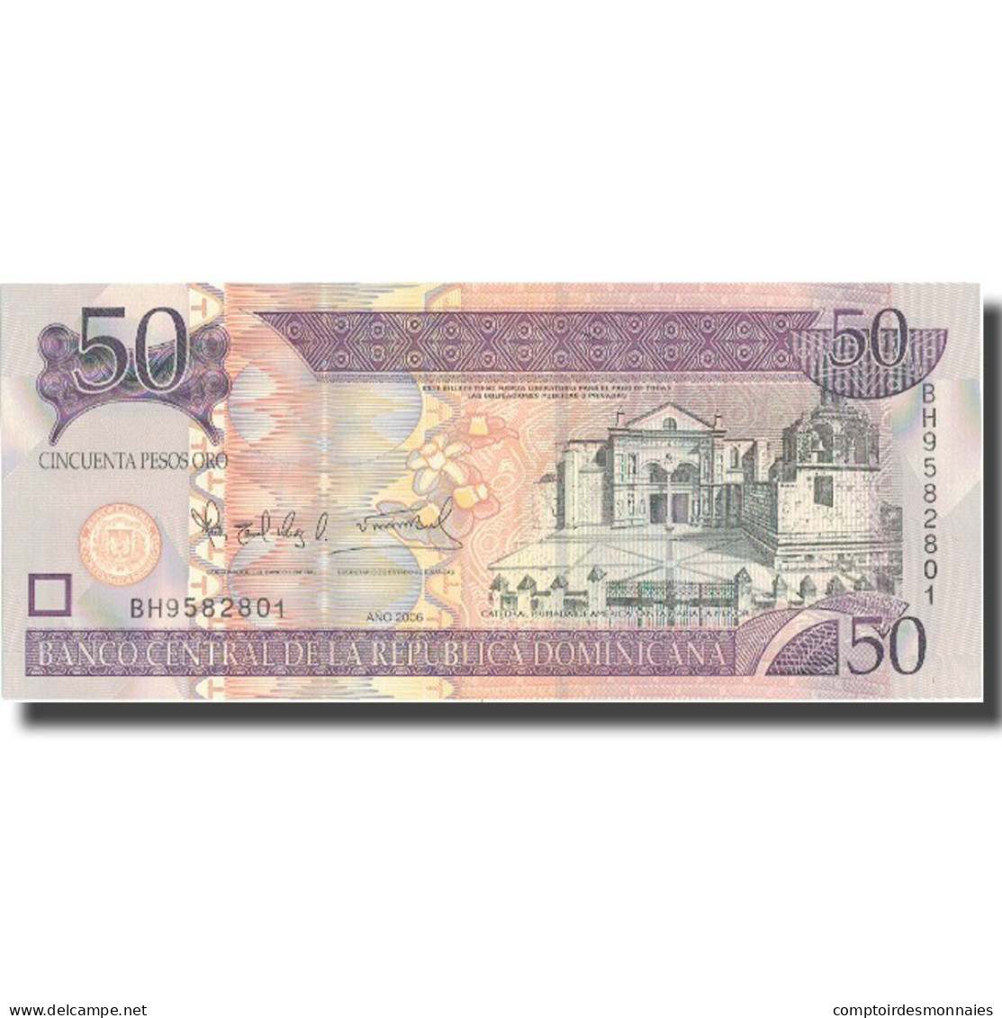 Billet, Dominican Republic, 50 Pesos Oro, 2006, 2006, KM:176a, NEUF - Dominicaine