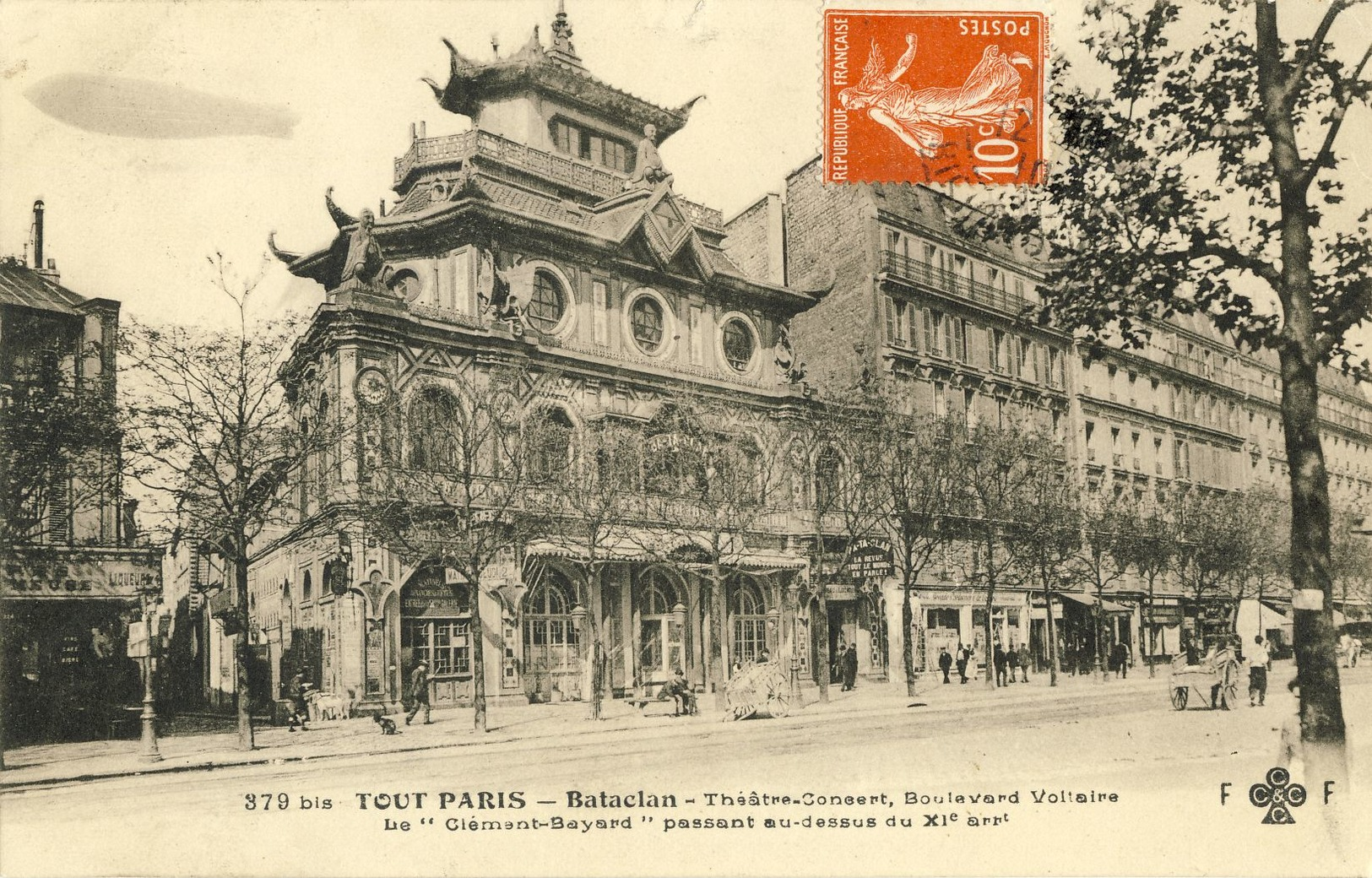 TOUT  PARIS -- BATACLAN-THEATRE-CONCERT, BOULEVARD  VOLTAIRE  (XIe Arrt.) - Arrondissement: 11