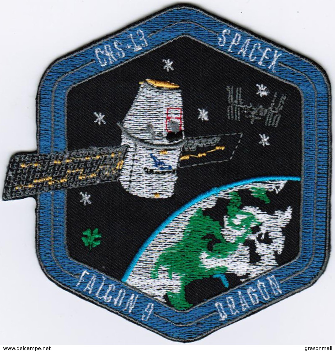 ISS Expedition 54 Dragon SPX-13 Spacex International Space Station Iron On Patch - Patches