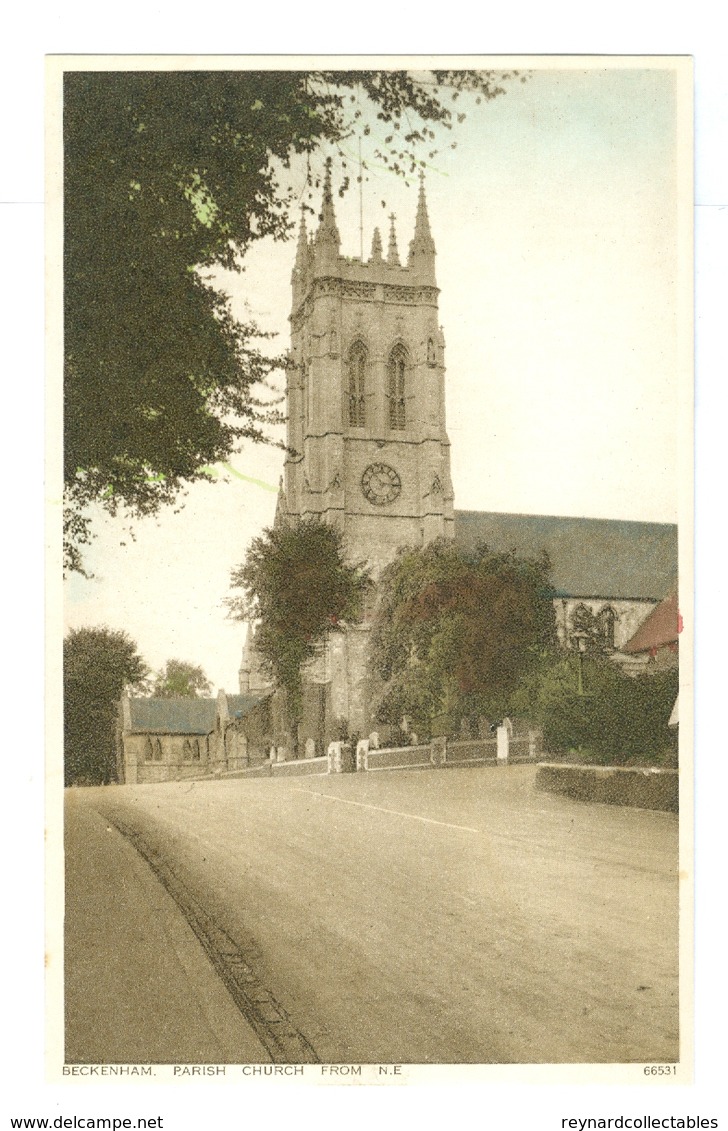 12x 1920's? London, Beckenham printed pcs, all unused.