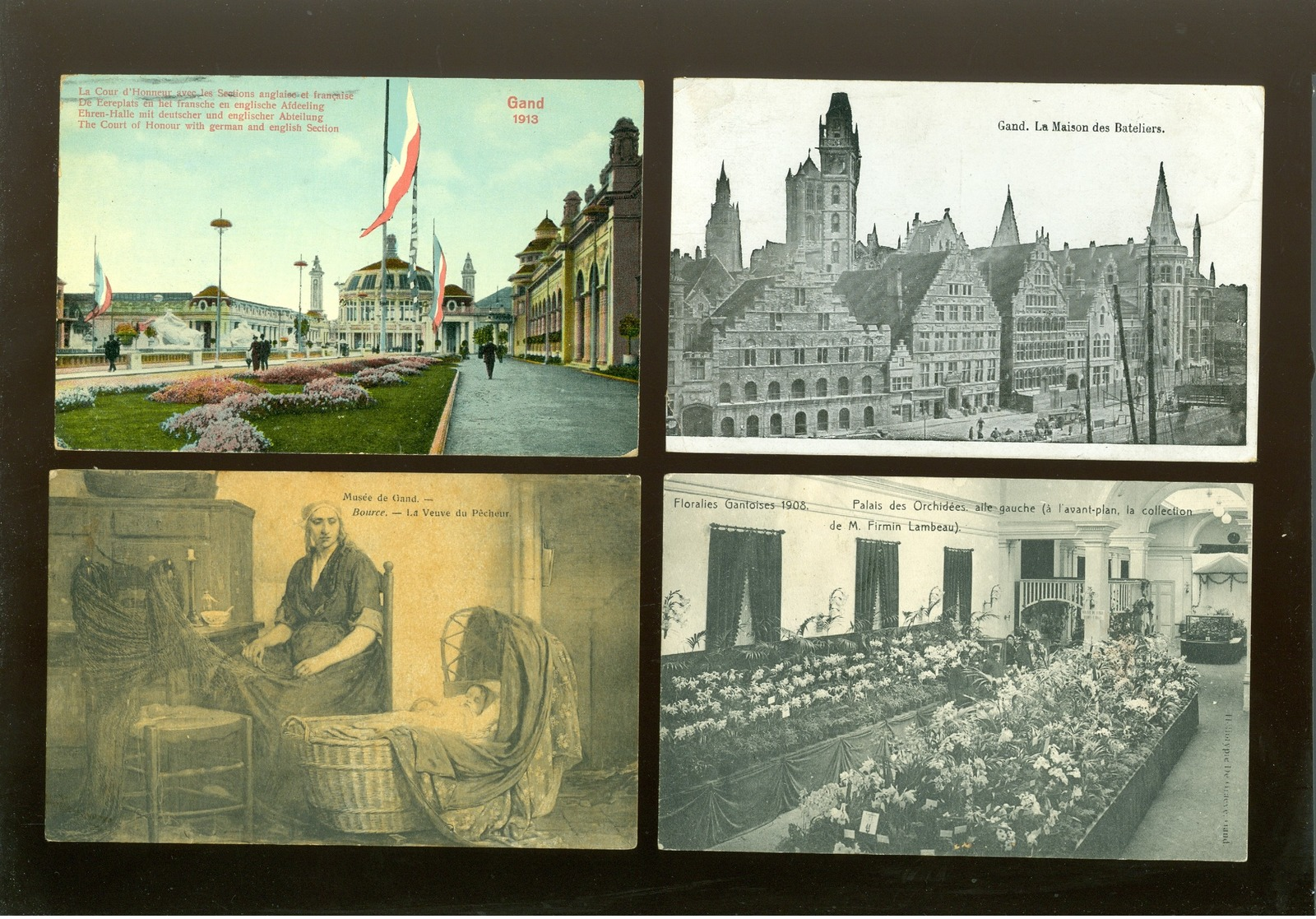 Beau lot de 60 cartes postales de Belgique  Gand      Mooi lot van 60 postkaarten van België  Gent - 60 scans