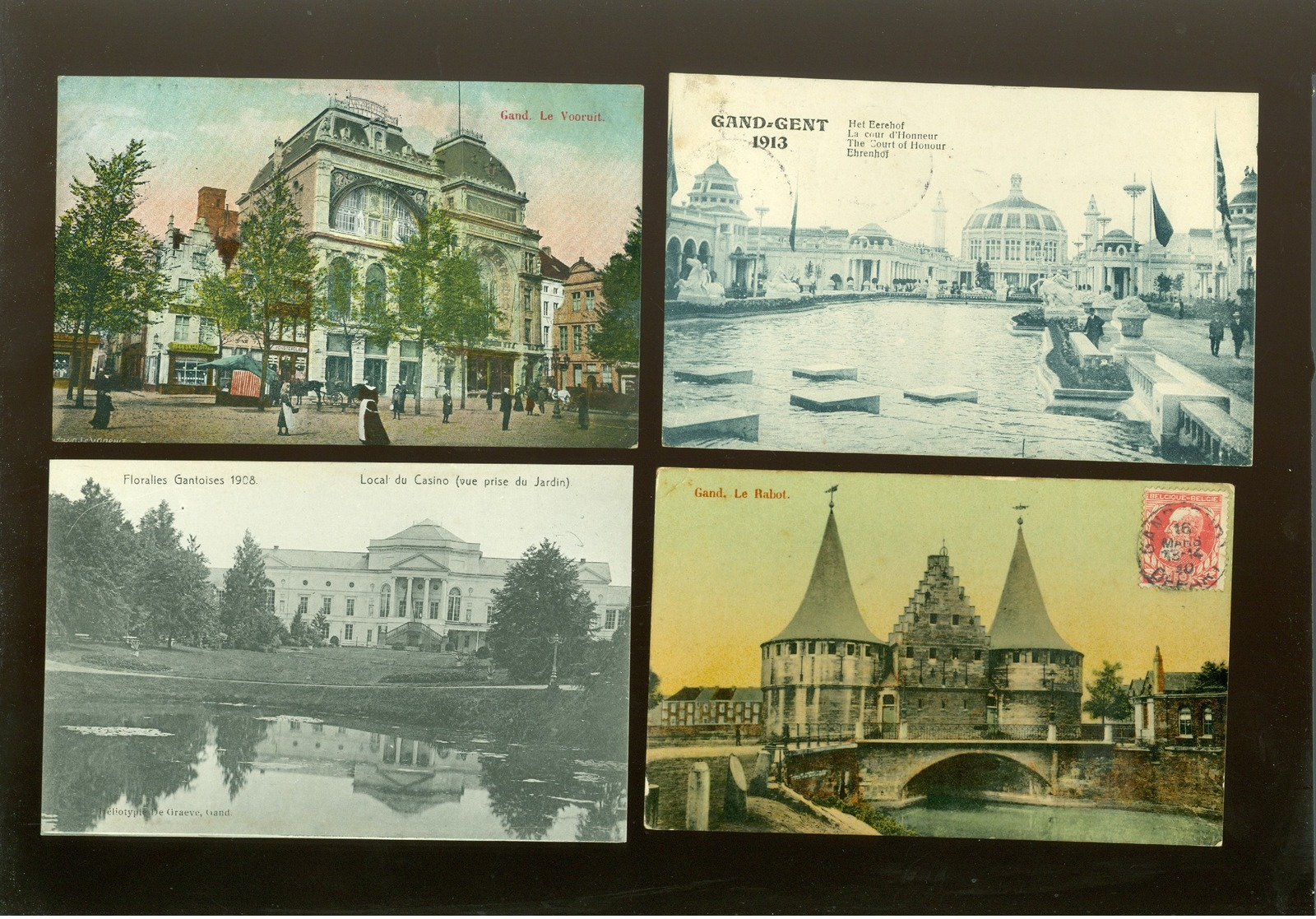 Beau lot de 60 cartes postales de Belgique  Gand      Mooi lot van 60 postkaarten van België  Gent - 60 scans