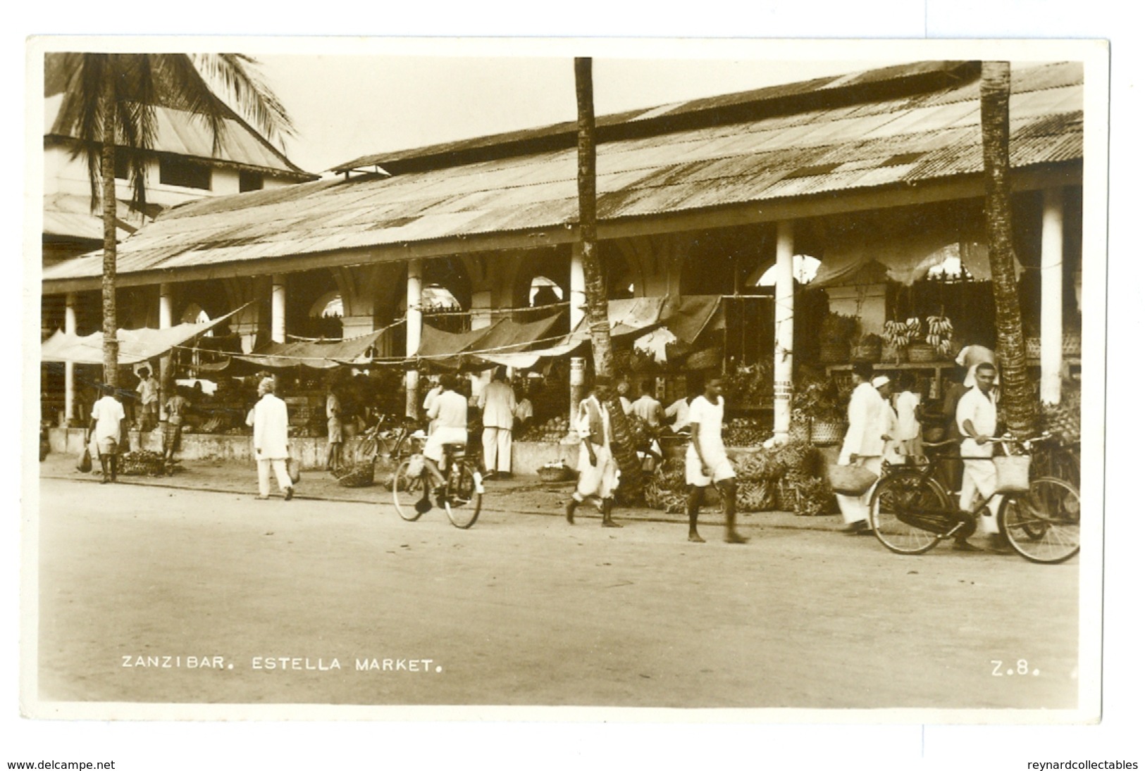 Tanzania, Zanzibar, Estella Market. Real Photo Animated Pc, Used. - Tanzania