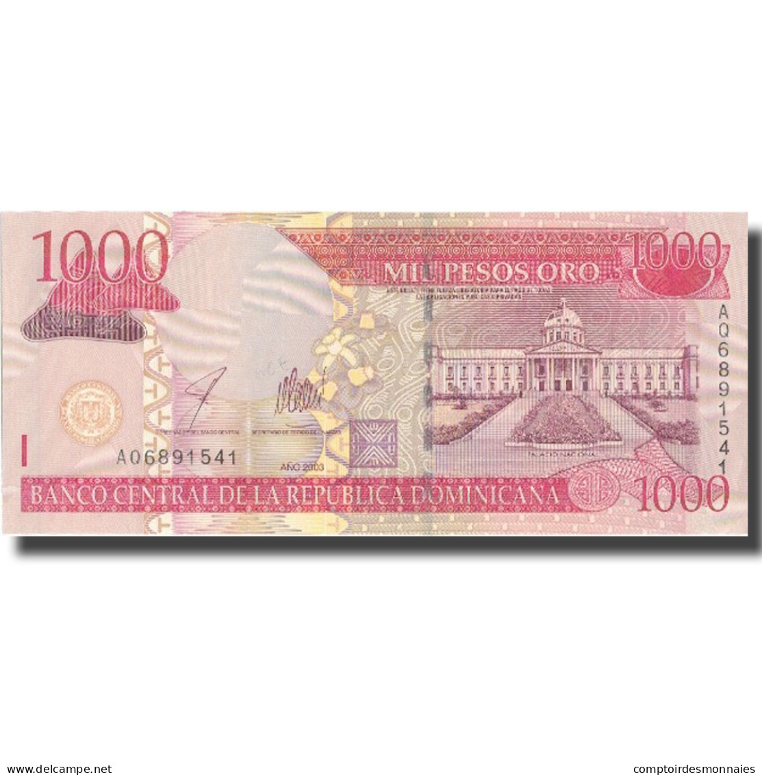 Billet, Dominican Republic, 1000 Pesos Oro, 2003, 2003, KM:138b, NEUF - Dominicana