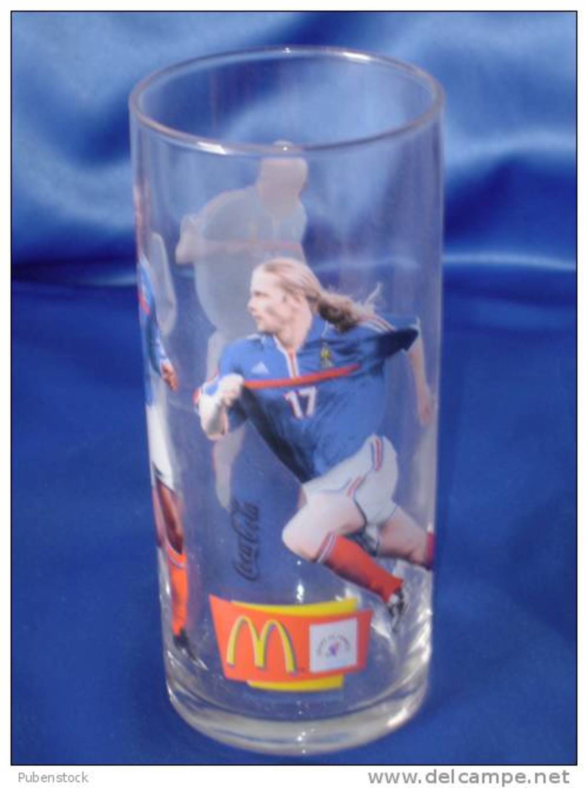 Verre "EQUIPE DE FRANCE FOOTBALL" Coca Cola - Mac Donald. Modèle 1. - Tazas & Vasos