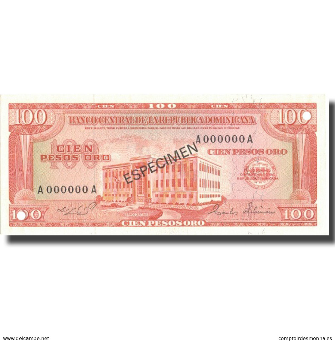 Billet, Dominican Republic, 100 Pesos Oro, 1975-76, 1975-76, KM:113s2, NEUF - Dominicaine