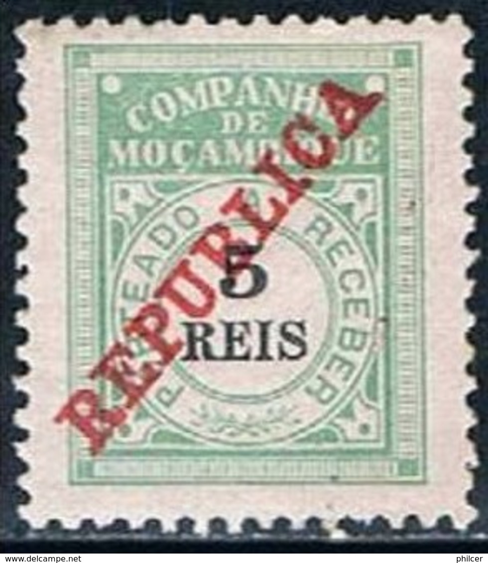 Companhia De Moçambique, 1911, # 11, Porteado, MH - Mozambique