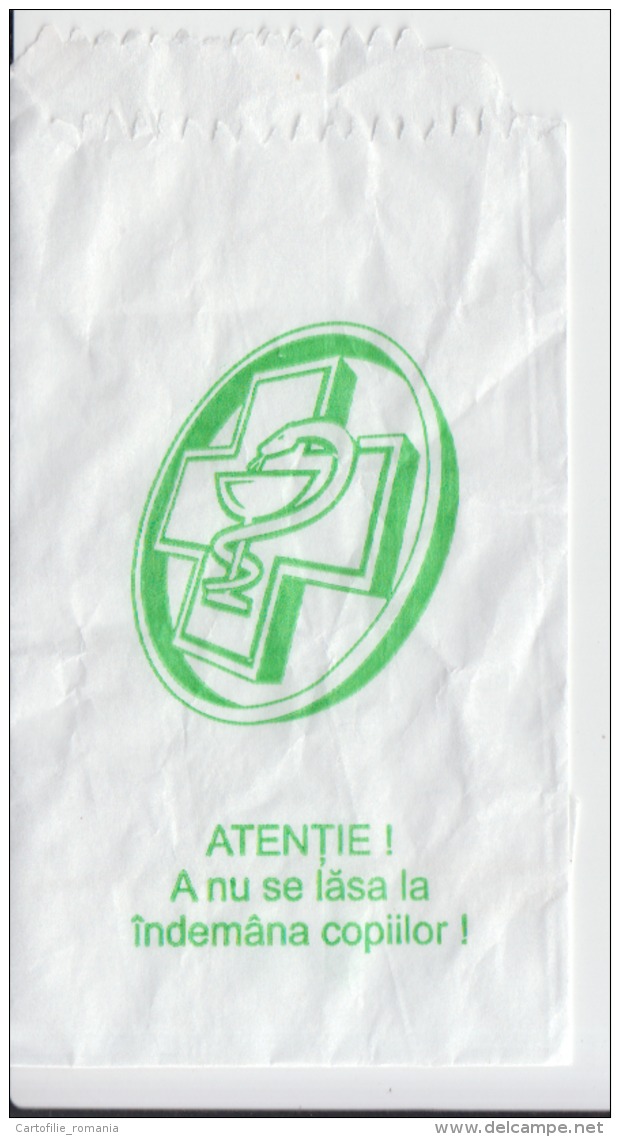 Romania - Pharmacy  Symbol - Pharmacy Envelope For Pills - Supplies And Equipment