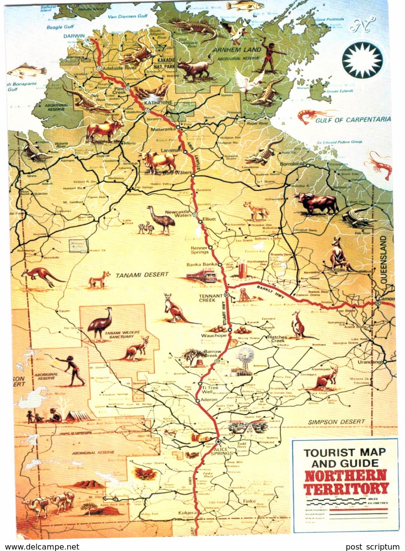 Océanie - Australie - Australie - Tourist Map - Northen Territory - Non Classés