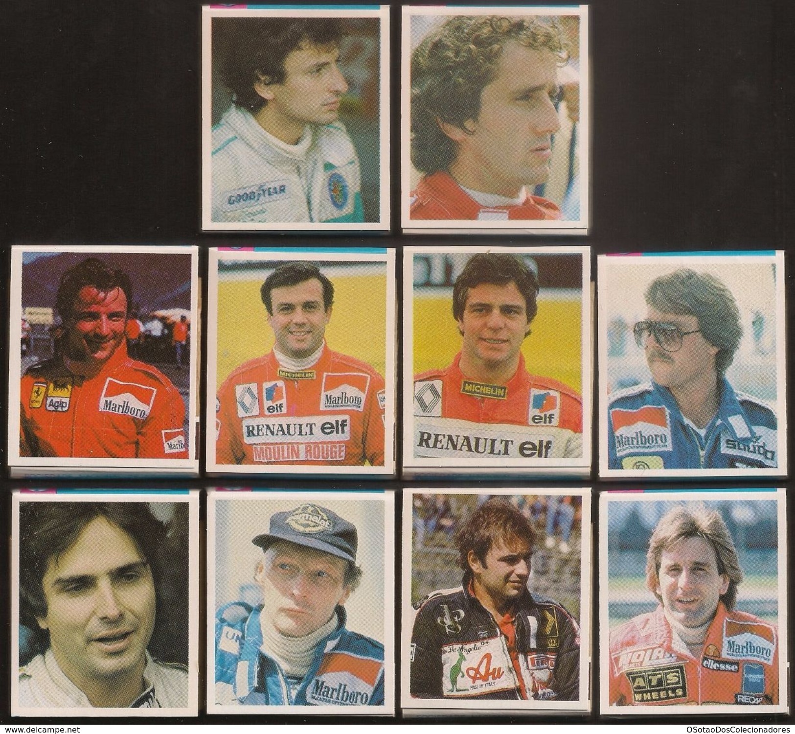 POCHETTE D'ALLUMETTE - Matchcovers Matchbook From Portugal - Set 20 Formula 1 - Drivers And Cars - Nick Lauda - Ferrari - Scatole Di Fiammiferi - Etichette