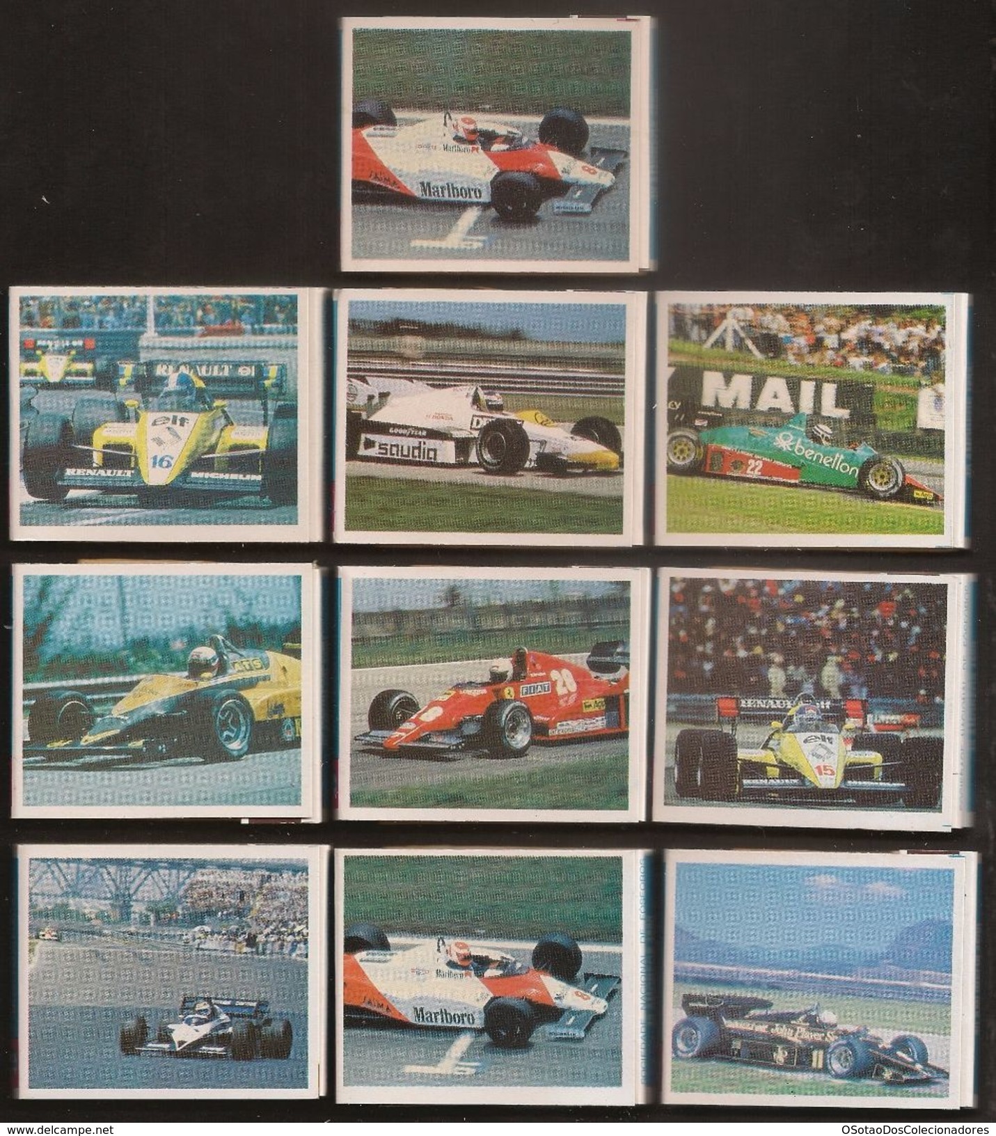 POCHETTE D'ALLUMETTE - Matchcovers Matchbook From Portugal - Set 20 Formula 1 - Drivers And Cars - Nick Lauda - Ferrari - Scatole Di Fiammiferi - Etichette