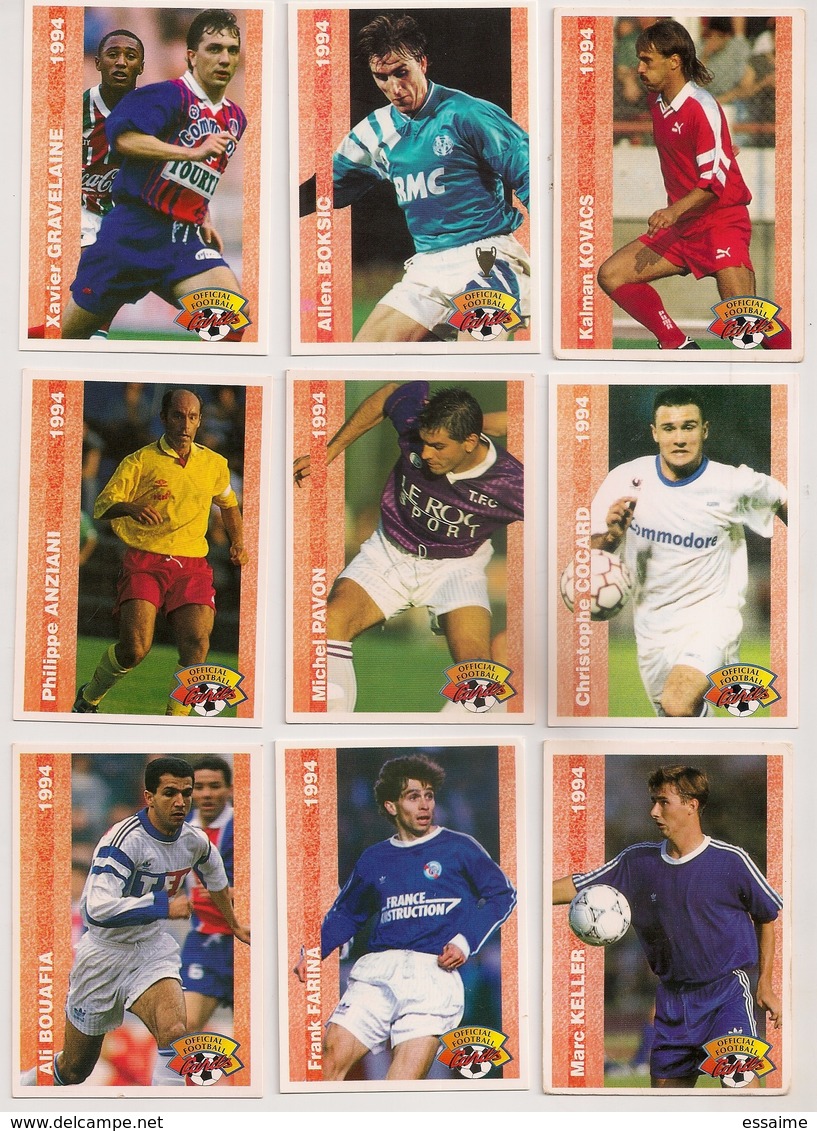 9 Cartes Panini Football 1994 Cards Official. Kovacs Boksic  Gravelaine Cocard Pavon Anziani Keller Farina  Bouafia - Other & Unclassified