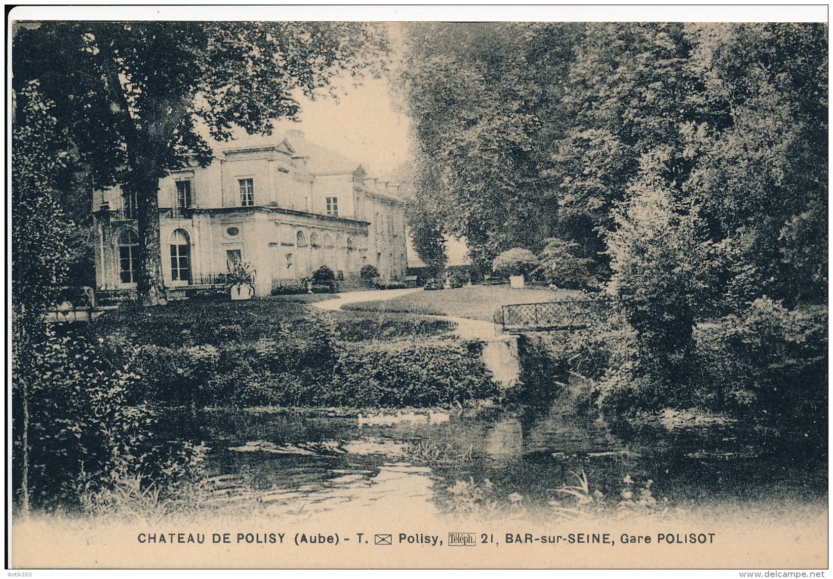 CPA 10 BAR SUR SEINE Château De Polisy Gare Polisot - Bar-sur-Seine