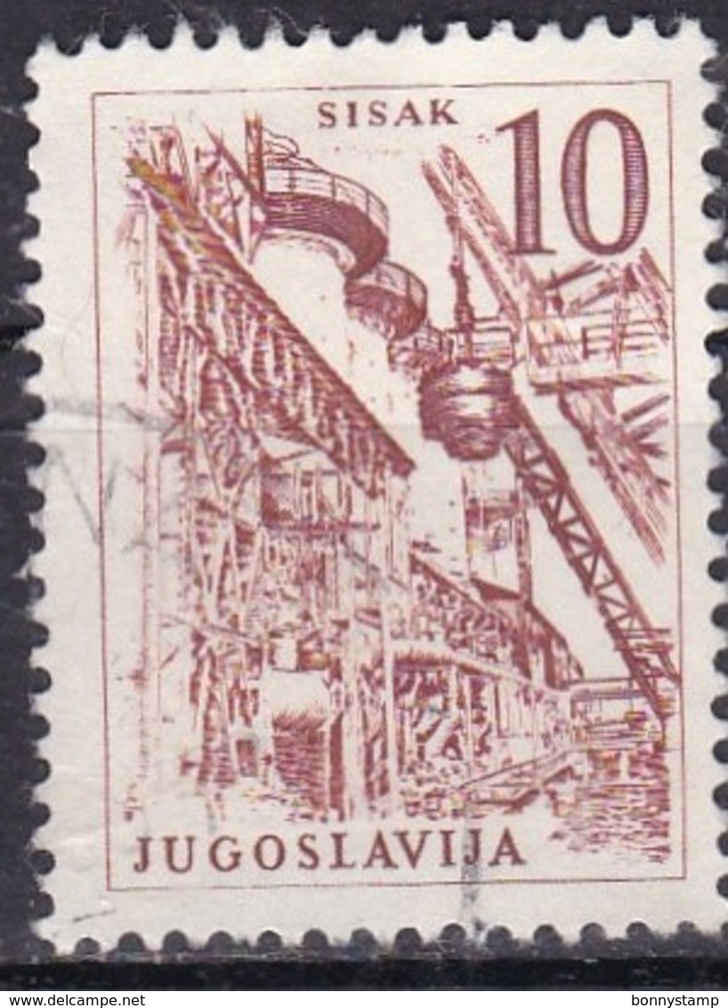 Jugoslavia, 1958 - 10d Sisak Steel Works - Nr.627 Usato° - Usati