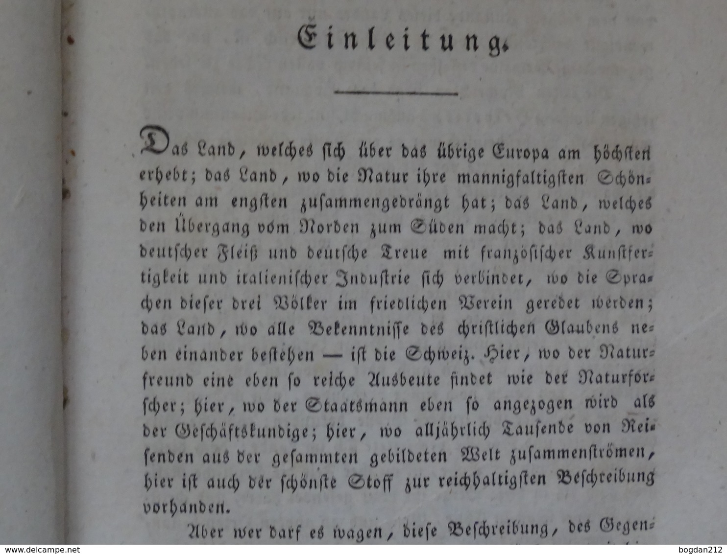 1831 - GEMALDE DER SCHWEIZ, Dr.Neigebaur, 496 Seite mit Alte Stiche (Kupfern).